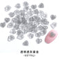 【50pcs】nail rhinestones kawaii Korean wind New Design 8mm 3D Nails Art Charms Resin Parts Camellia Heart Rhinestones For Nail Art Craft