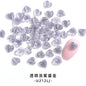 【50pcs】nail rhinestones kawaii Korean wind New Design 8mm 3D Nails Art Charms Resin Parts Camellia Heart Rhinestones For Nail Art Craft