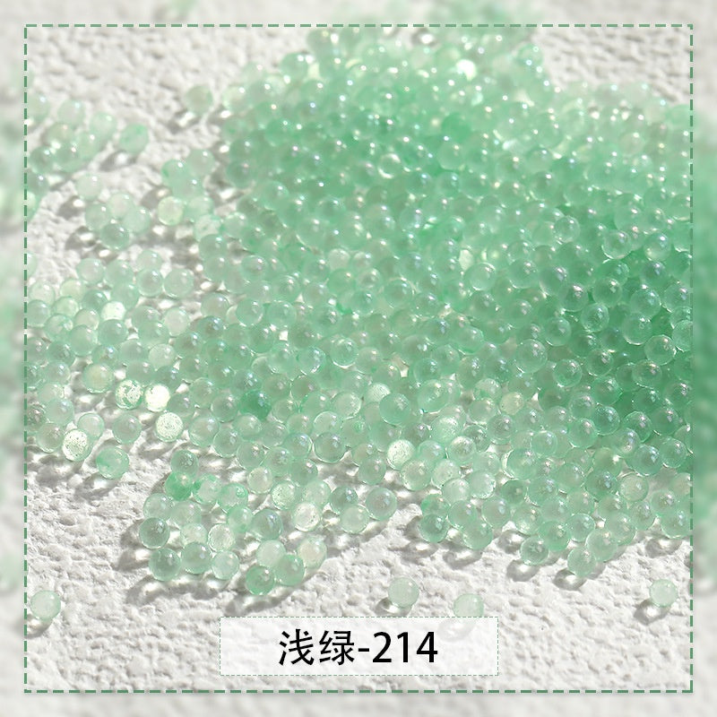 【Genuine in stock】nail rhinestones kawaii Nail jewelry Luminous Bubble Beads Nail Rhinestone DIY Handmade Fashion accessories