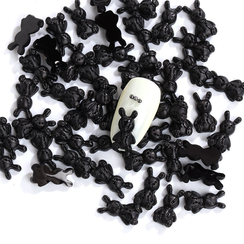 3D Rabbit Cartoon Diy Resin Nail Art Charms Accessories Ornament Decoration