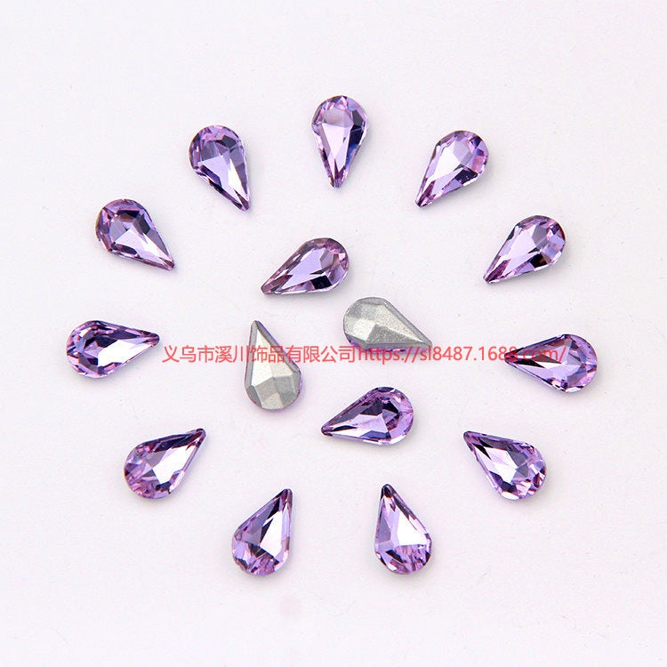 10pcs Diamond Crystal Glass Rhinestone Diy Material Mobile Phone Accessories