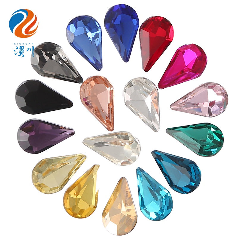 10pcs Diamond Crystal Glass Rhinestone Diy Material Mobile Phone Accessories