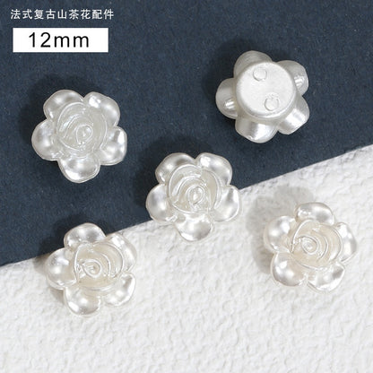 20PCS 12/16/18mm Pearl Color ABS French Hawthorn Accessories For Handmade DIY Jewelry Making