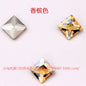 High Quality Square Crystal AB Rhinestone Flatback Glass Sew On Stone For Garment