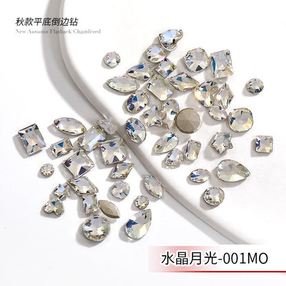 Flat Bottom Nail Art Crystal Autumn High-end K-grade Glass Diy Nail Stickers Decorative Rhinestones