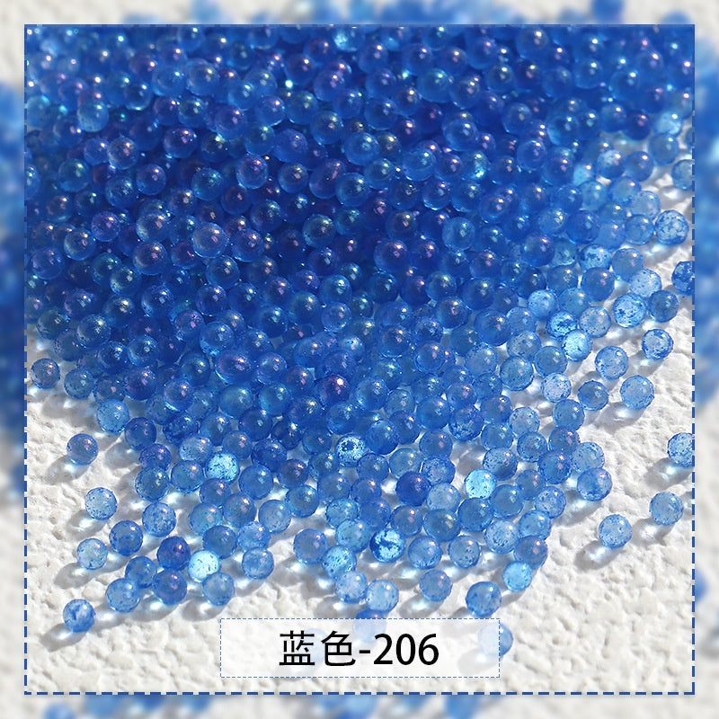 【Genuine in stock】nail rhinestones kawaii Nail jewelry Luminous Bubble Beads Nail Rhinestone DIY Handmade Fashion accessories