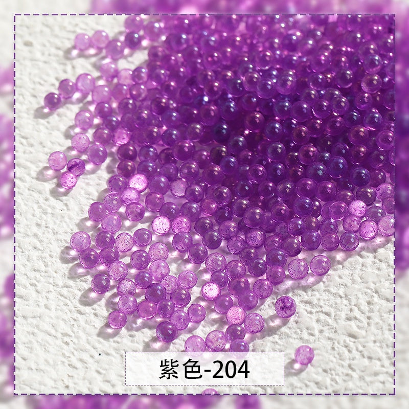 【Genuine in stock】nail rhinestones kawaii Nail jewelry Luminous Bubble Beads Nail Rhinestone DIY Handmade Fashion accessories