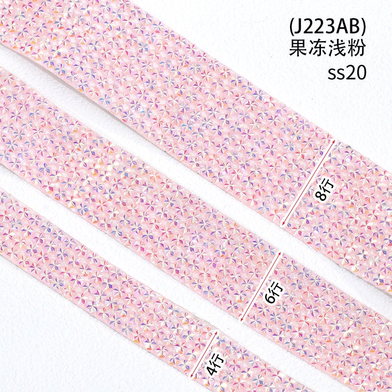 Multi-specification Diy resin rhinestone head crafts glue jewelry accessories hot rhinestone strips