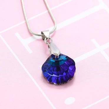 Rhinestone Shell Shape 16mm 6 Colors K9 Glass Accessory Crystal Pendant Single Hole DIY Jewelry
