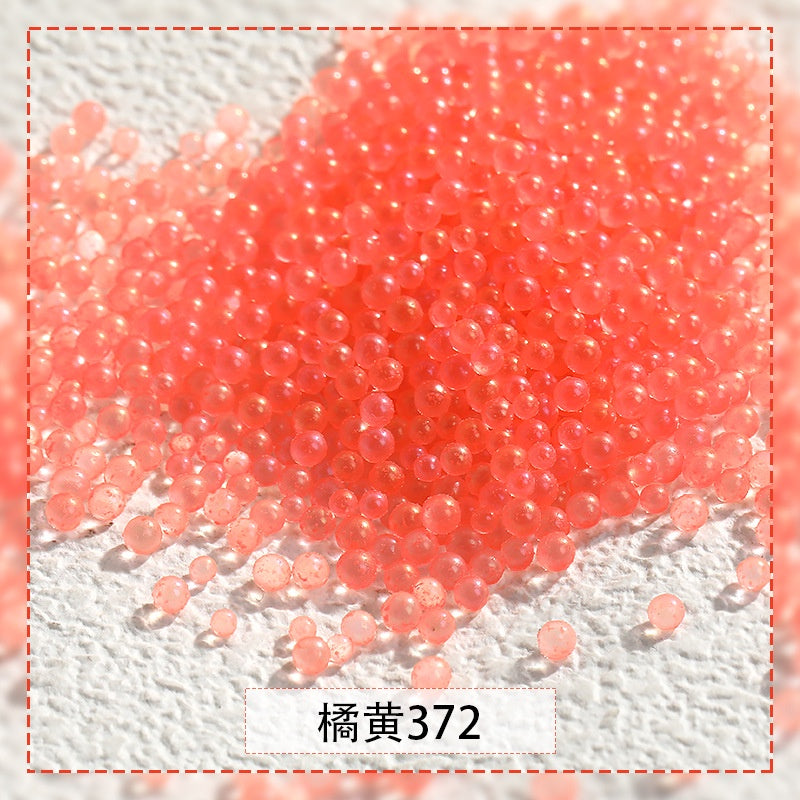 【Genuine in stock】nail rhinestones kawaii Nail jewelry Luminous Bubble Beads Nail Rhinestone DIY Handmade Fashion accessories