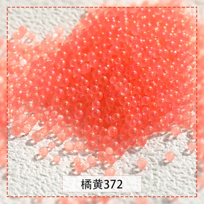 【Genuine in stock】nail rhinestones kawaii Nail jewelry Luminous Bubble Beads Nail Rhinestone DIY Handmade Fashion accessories