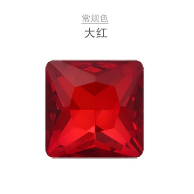 High Quality Square Crystal AB Rhinestone Flatback Glass Sew On Stone For Garment