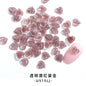 【50pcs】nail rhinestones kawaii Korean wind New Design 8mm 3D Nails Art Charms Resin Parts Camellia Heart Rhinestones For Nail Art Craft