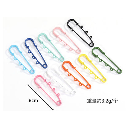 5pcs/10pcs Color Safety Pin Color Environmental Protection Buckle Clothing Pendant Insurance Diy Jewelry Accessories