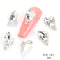 Crystal K9 Sweet Heart Point Back 15mm Ab Heart K9 Crystal Rhinestones For Nail Decorations
