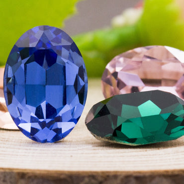 6x8mm 10pcs Oval Shape K9 Glass Rhinestone DIY for Clothing Garment Shoes Dress