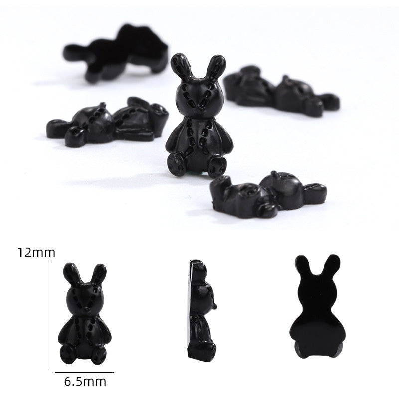 3D Rabbit Cartoon Diy Resin Nail Art Charms Accessories Ornament Decoration