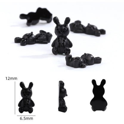 3D Rabbit Cartoon Diy Resin Nail Art Charms Accessories Ornament Decoration