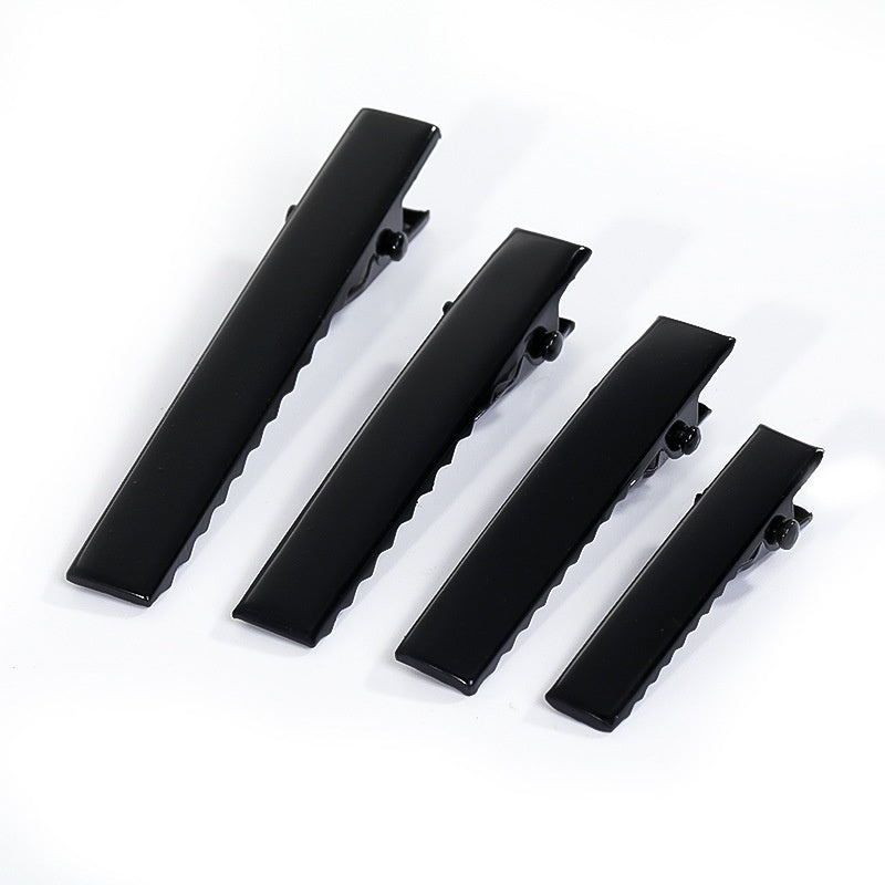 Fashion DIY Black Duckbill Clip Hair Accessories Headdress Handmade Bow Bottom Clip Clip Hair Cards