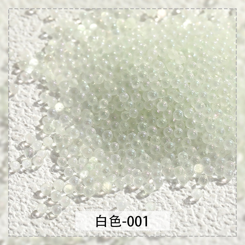 【Genuine in stock】nail rhinestones kawaii Nail jewelry Luminous Bubble Beads Nail Rhinestone DIY Handmade Fashion accessories