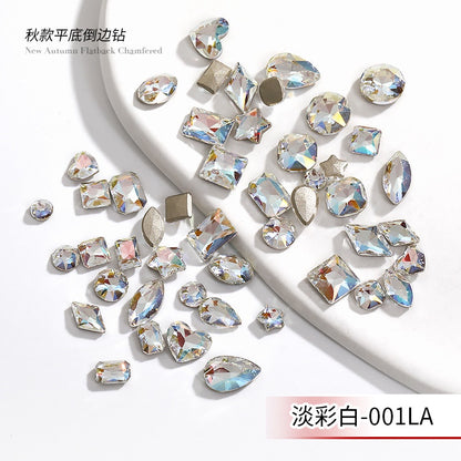 Flat Bottom Nail Art Crystal Autumn High-end K-grade Glass Diy Nail Stickers Decorative Rhinestones