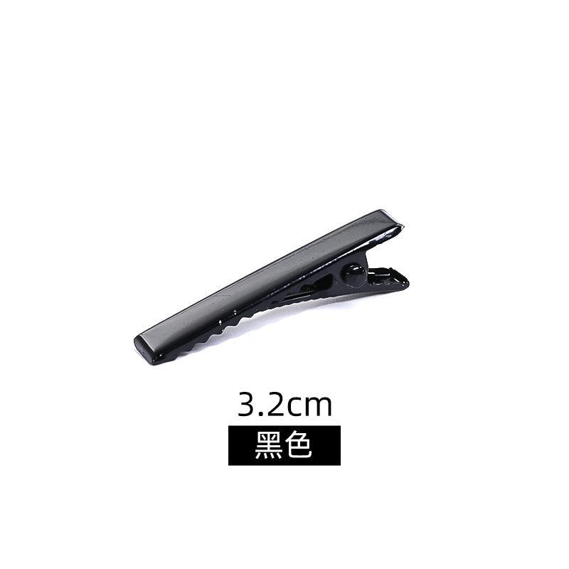 Fashion DIY Black Duckbill Clip Hair Accessories Headdress Handmade Bow Bottom Clip Clip Hair Cards
