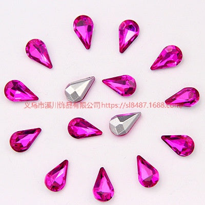 10pcs Diamond Crystal Glass Rhinestone Diy Material Mobile Phone Accessories