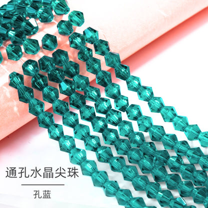 4mm 21 Colors Bicone Shaped Crystal Stone Loose Necklace Bracelet Earring Glass Rhinestone Beads