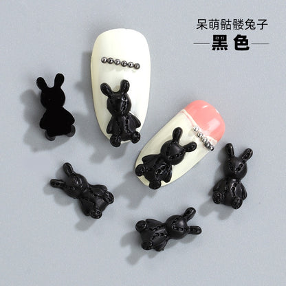 3D Rabbit Cartoon Diy Resin Nail Art Charms Accessories Ornament Decoration