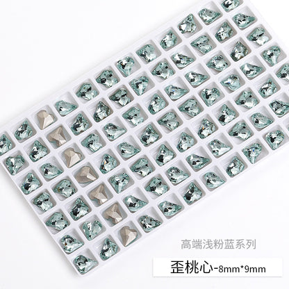 【ready stock】Fashion accessories Accessories for jewelry High Quality Multi Shapes Light Azore Series Rhinestone Crystal Stones For Nail Art Decoration