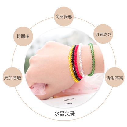 4mm 21 Colors Bicone Shaped Crystal Stone Loose Necklace Bracelet Earring Glass Rhinestone Beads