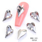 Crystal K9 Sweet Heart Point Back 15mm Ab Heart K9 Crystal Rhinestones For Nail Decorations