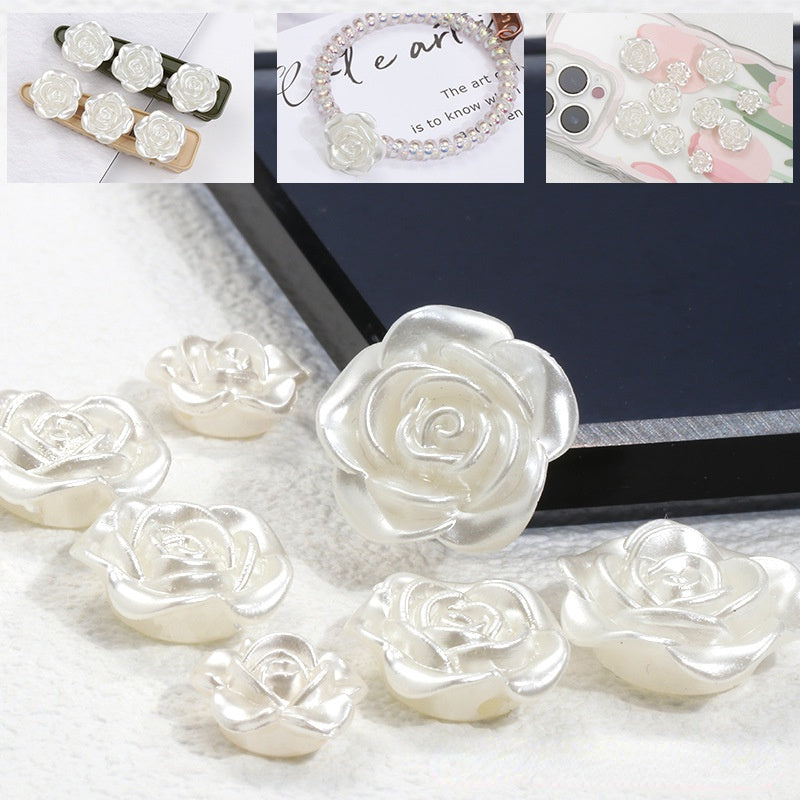 20PCS 12/16/18mm Pearl Color ABS French Hawthorn Accessories For Handmade DIY Jewelry Making