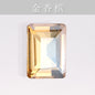 Rectangular Crystal Glass Drill Diy Mobile Phone Case Clothes Hat Stick Rhinestone Material
