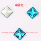 High Quality Square Crystal AB Rhinestone Flatback Glass Sew On Stone For Garment