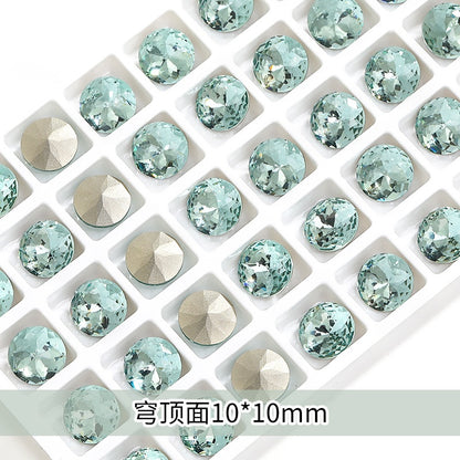 【Genuine in stock】Fashion accessories Accessories for jewelry High Quality Multi Shapes Light Azore Series Rhinestone Crystal Stones For Nail Art Decoration