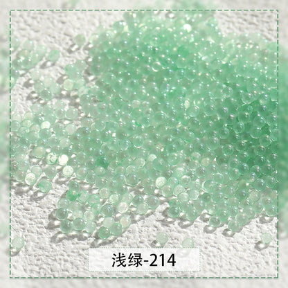 【Genuine in stock】nail rhinestones kawaii Nail jewelry Luminous Bubble Beads Nail Rhinestone DIY Handmade Fashion accessories