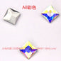 High Quality Square Crystal AB Rhinestone Flatback Glass Sew On Stone For Garment