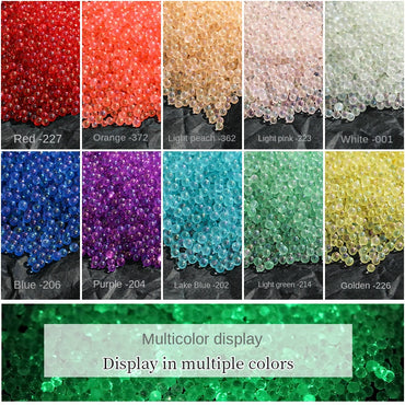 【Genuine in stock】nail rhinestones kawaii Nail jewelry Luminous Bubble Beads Nail Rhinestone DIY Handmade Fashion accessories