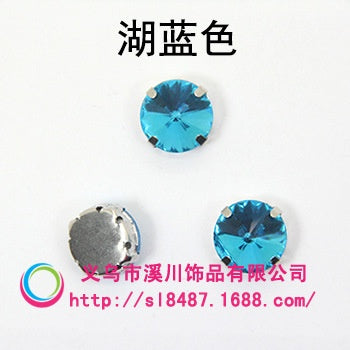 10mm/12mm Satellite Claw Rhinestone Glass Hand Stitched Rhinestone Crystal Material Clothing Accessories Embellished Trinket Accessories Diy Handmade