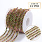 Crystal Mocha Fluoresce Stones Sew On Rhinestones Wth Copper Claw Single Row Cup Chain for Garment