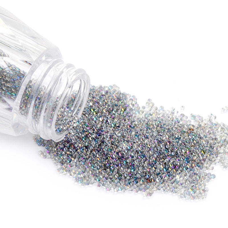 New nail art jewelry bottle transparent pixie beads sequins nail rhinestone decoration