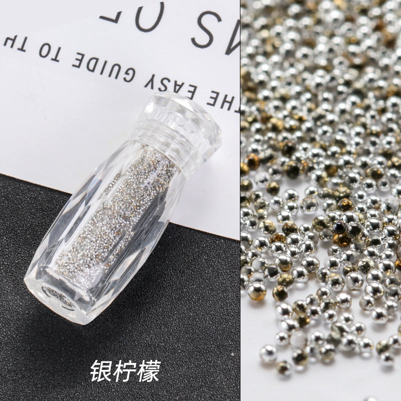 New nail art jewelry bottle transparent pixie beads sequins nail rhinestone decoration