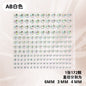 Cross-Border Hot Sell Face Rhinestone Diamond Sticker Eyebrow Eye Pad Forehead Face Decoration Acrylic Crystal Sticker Party Diamond Sticker
