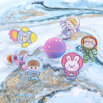 Korean Fashion Astronaut Brooch Jewelry