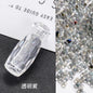 New nail art jewelry bottle transparent pixie beads sequins nail rhinestone decoration