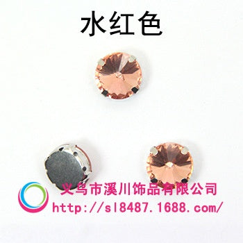 10mm/12mm Satellite Claw Rhinestone Glass Hand Stitched Rhinestone Crystal Material Clothing Accessories Embellished Trinket Accessories Diy Handmade