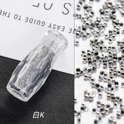 New nail art jewelry bottle transparent pixie beads sequins nail rhinestone decoration
