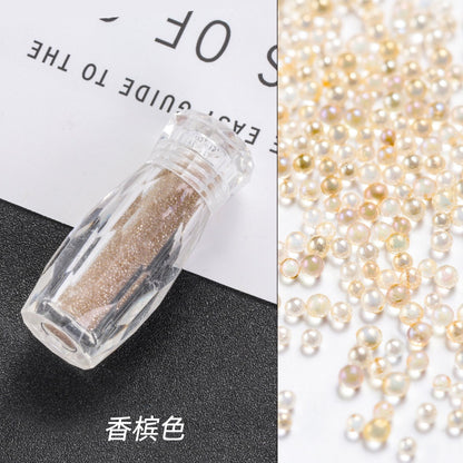 New nail art jewelry bottle transparent pixie beads sequins nail rhinestone decoration