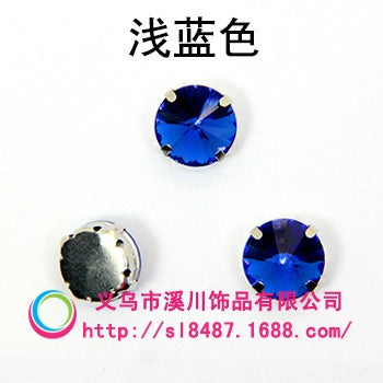 10mm/12mm Satellite Claw Rhinestone Glass Hand Stitched Rhinestone Crystal Material Clothing Accessories Embellished Trinket Accessories Diy Handmade
